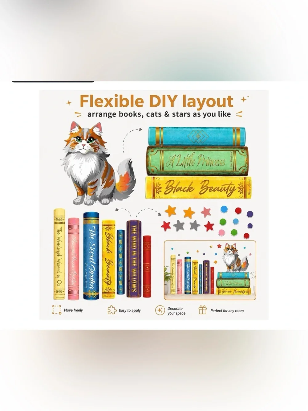 Reading Wall Decals Stickers – Reading Corner Classroom Mural 3 packs for $15